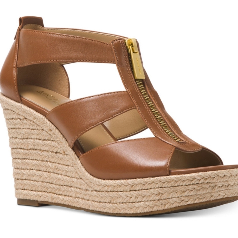 MICHAEL Michael Kors Tan Wedge Sandals